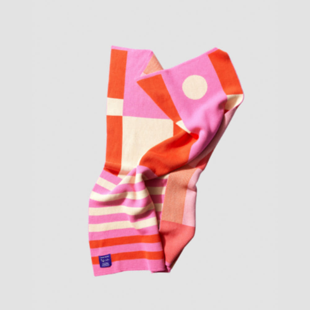 [MOHS] Pink Door Cotton Blanket