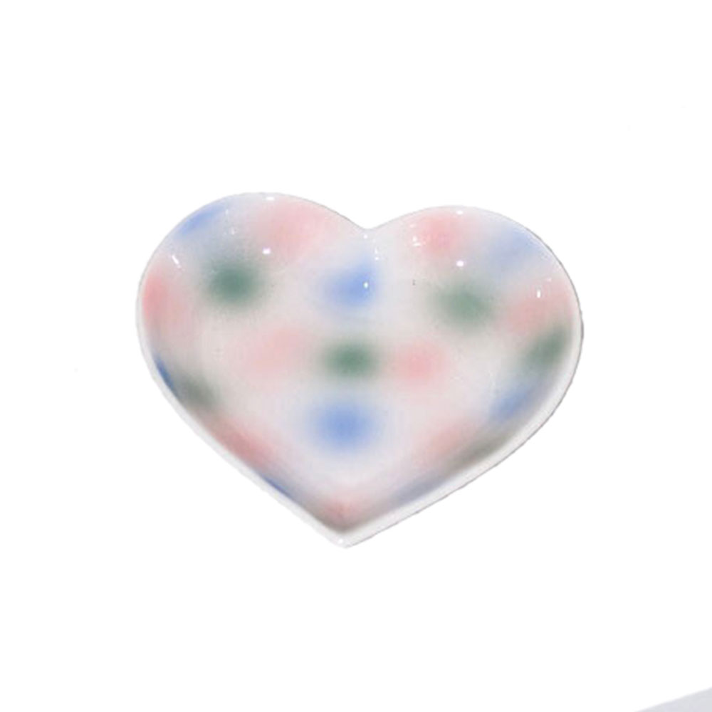[POY ceramics] gradient heart plate _ 2 sizes