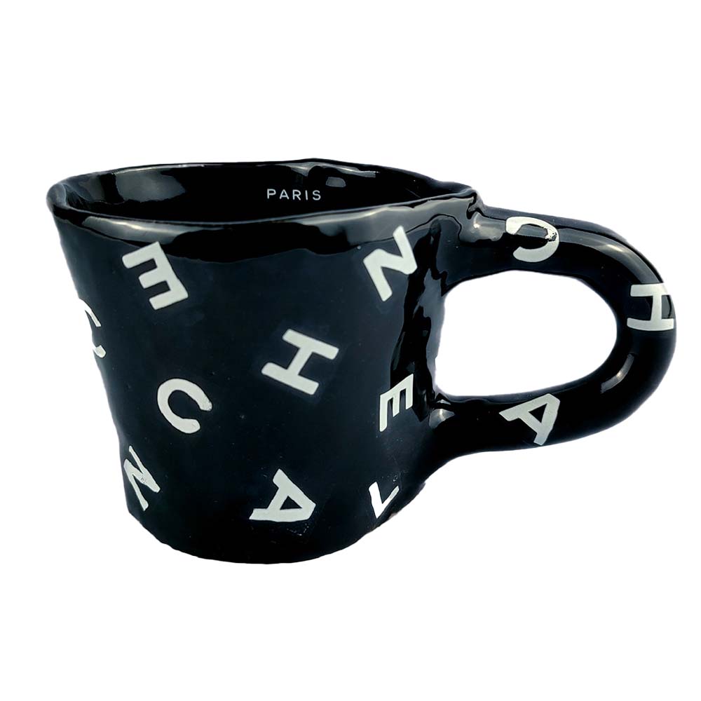 Black C Mug by Rapiditas studio
