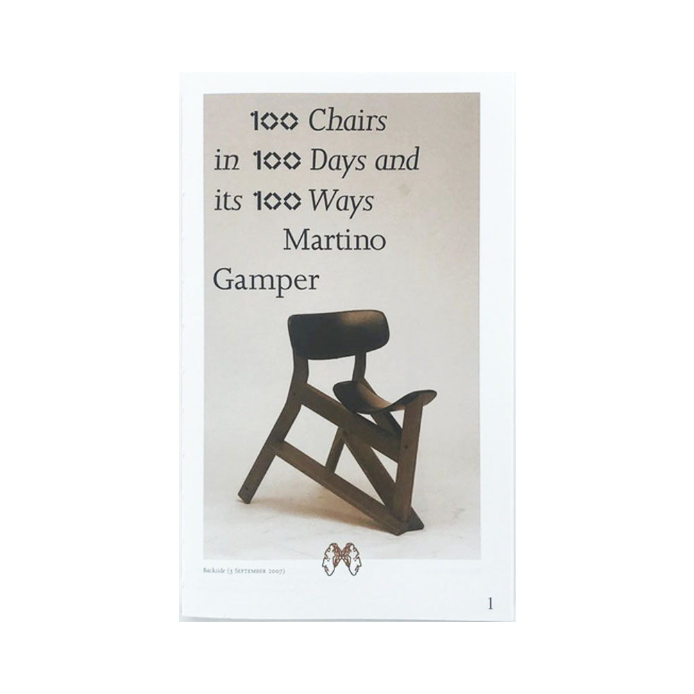 100 CHAIRS IN 100 DAYS AND ITS 100 WAYS