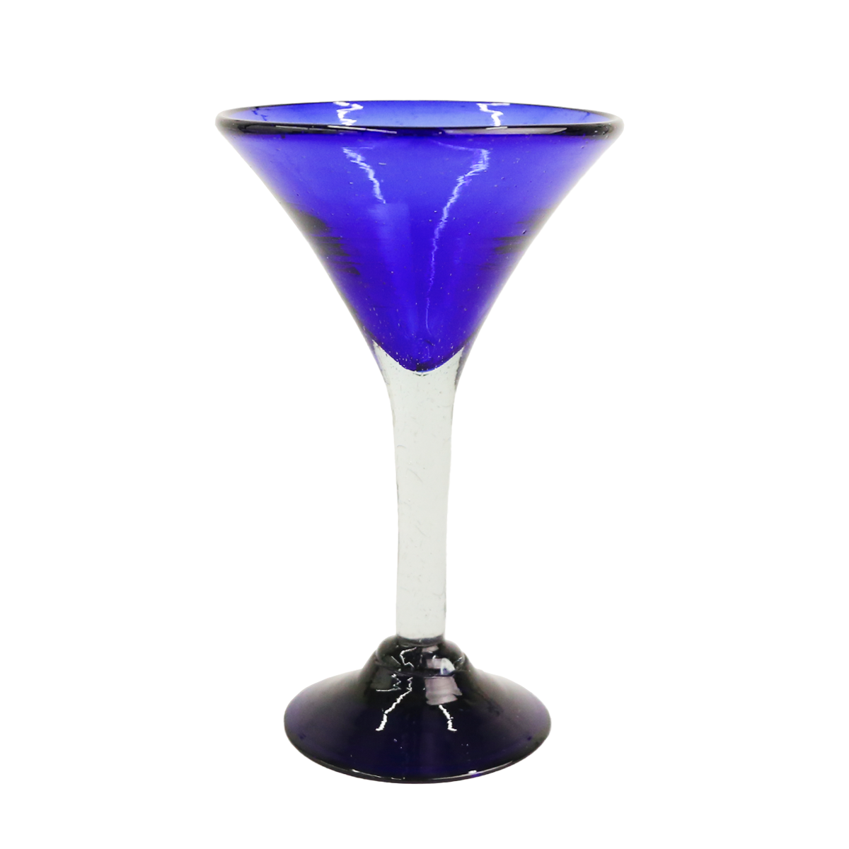 Cobalt Blue Margarita Martini Hand Blown Glass