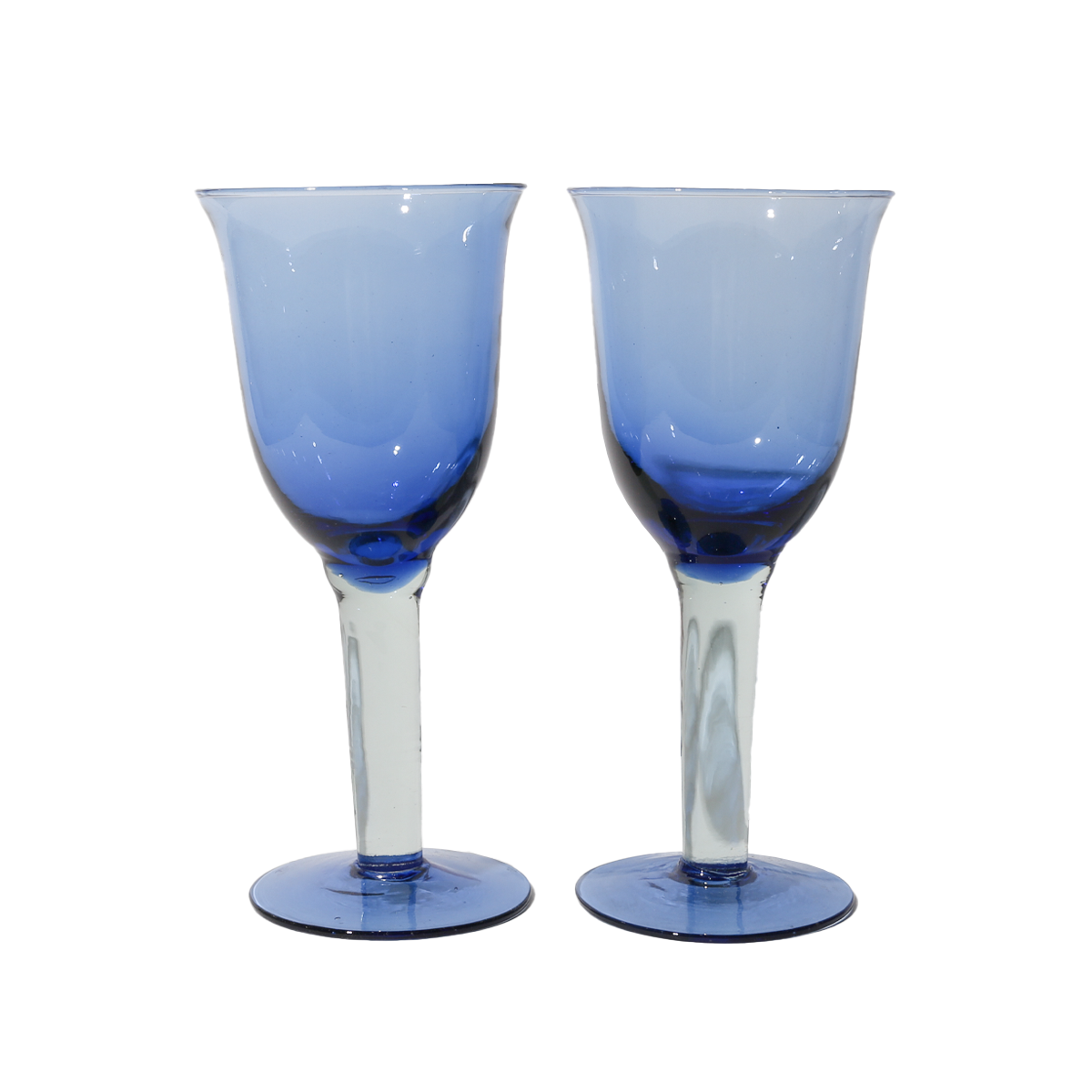 Sweden Ahlens Cobalt Blue Vintage Wine Glass