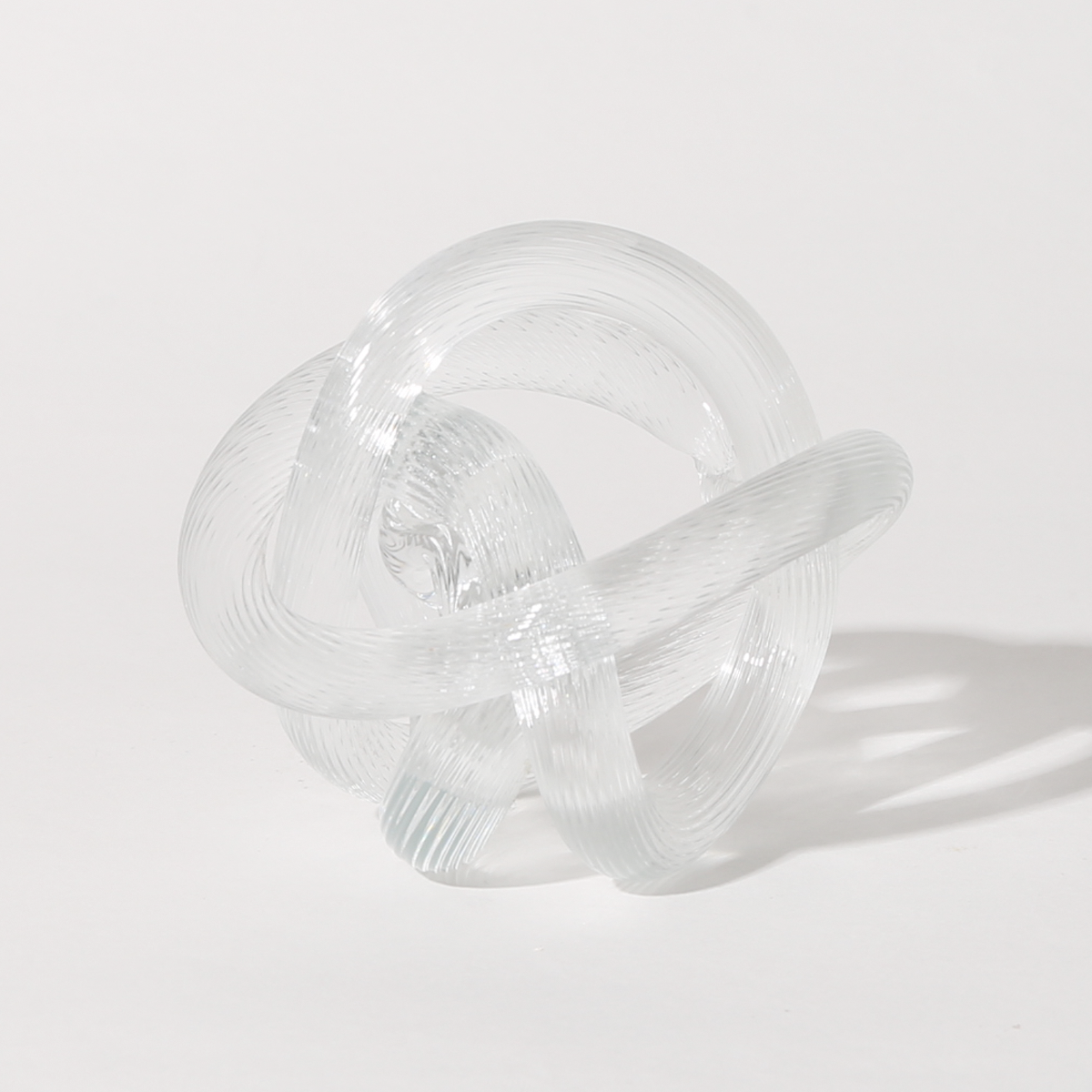Artglass Knots Clear Object Paperweight