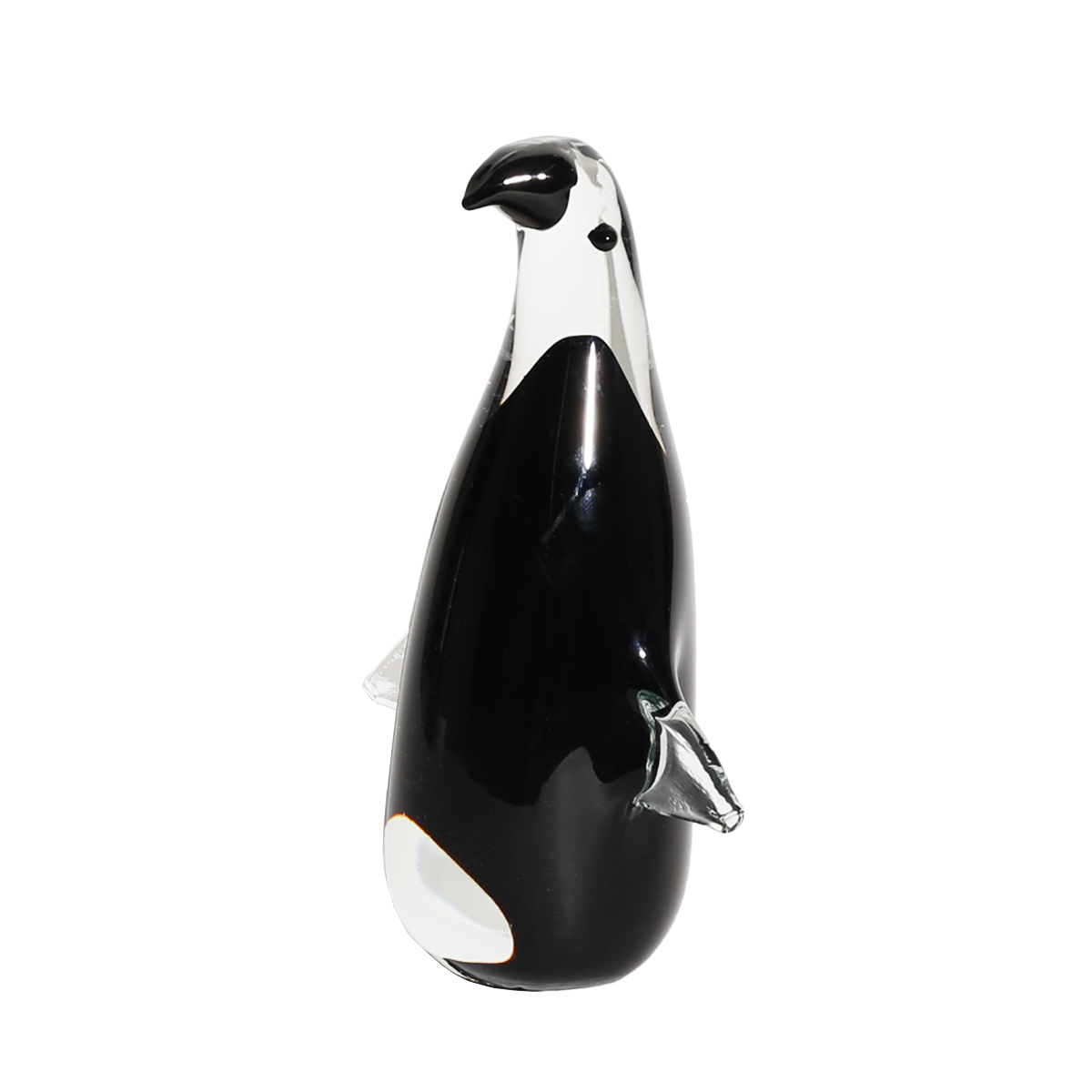 Art Glass Black Penguin Figurine/Paperweight