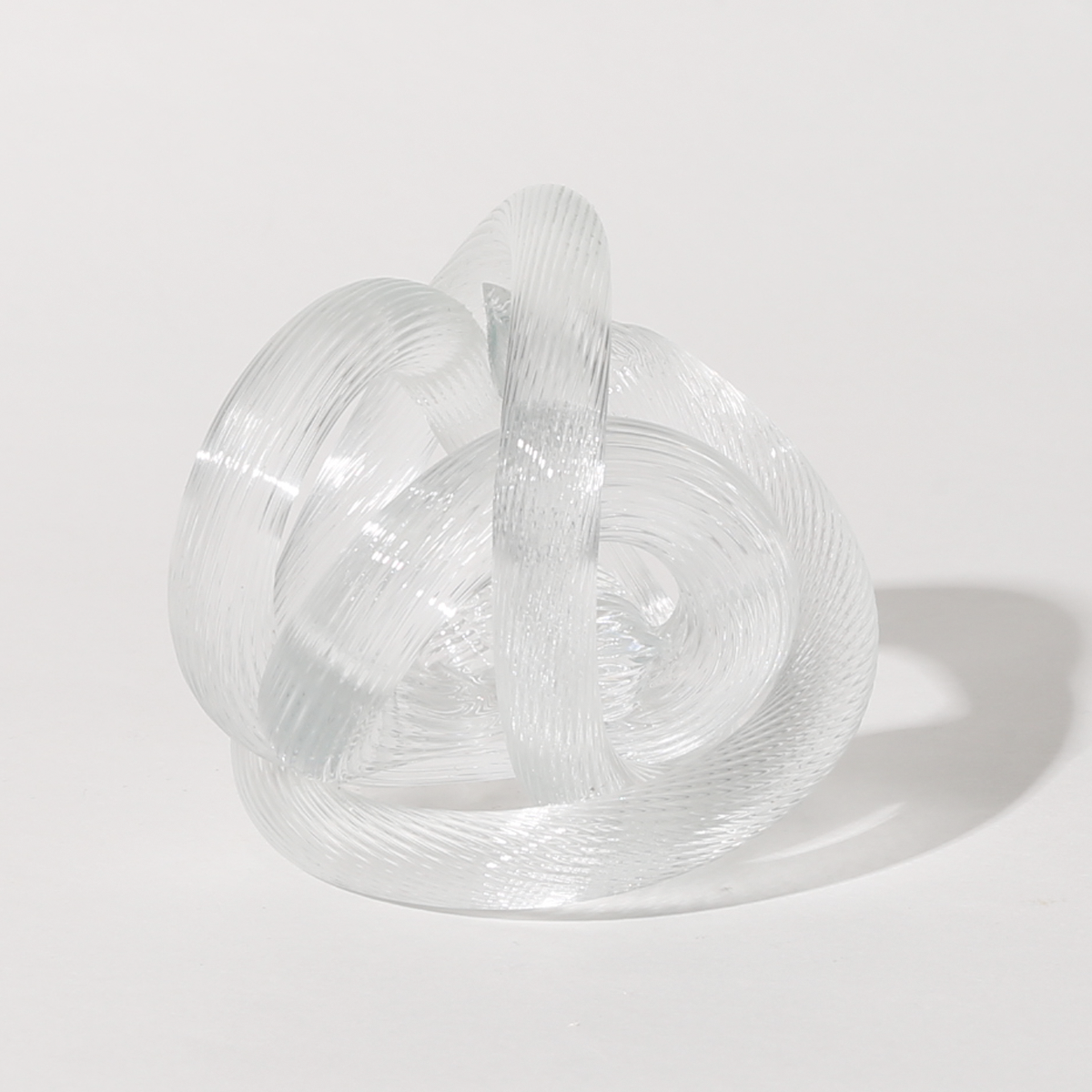 Artglass Knots Clear Object Paperweight