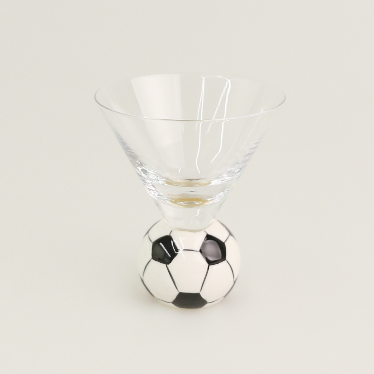 Martini Glasses With Soccer Ball Base Ball Sports Dip Shots
