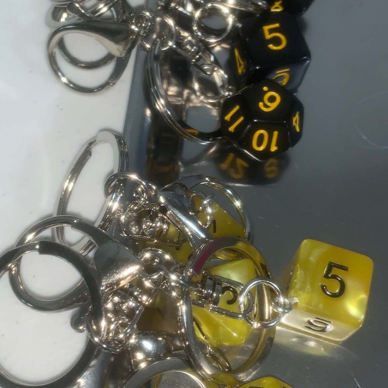 Dice Keyring (2 colors)