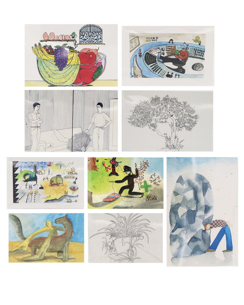 Drawing postcard series 엽서 (9 types)